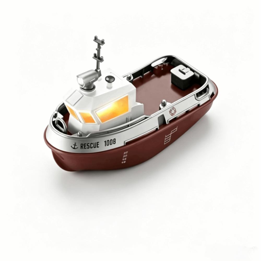 Wireless Remote Controlled Remote Control Boat With Lights RC Mini Boat RC Boat Toy Gift