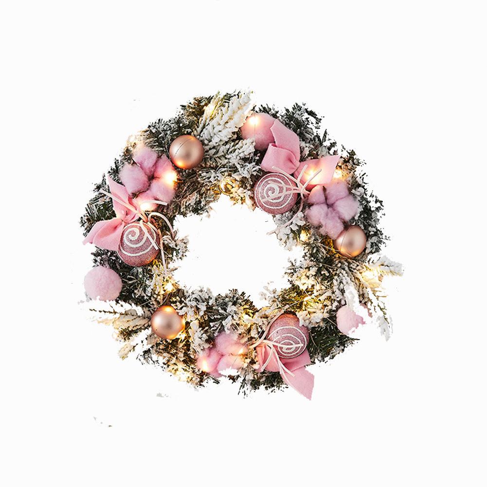 Christmas Wreath Front Door Christmas Door Wreath Decoration Branches Balls 15 7