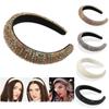 Handmade Hair Hoop Headband Rhinestone Pearl Haiband Wedding Headdress Full Crystal Baroque Tiara