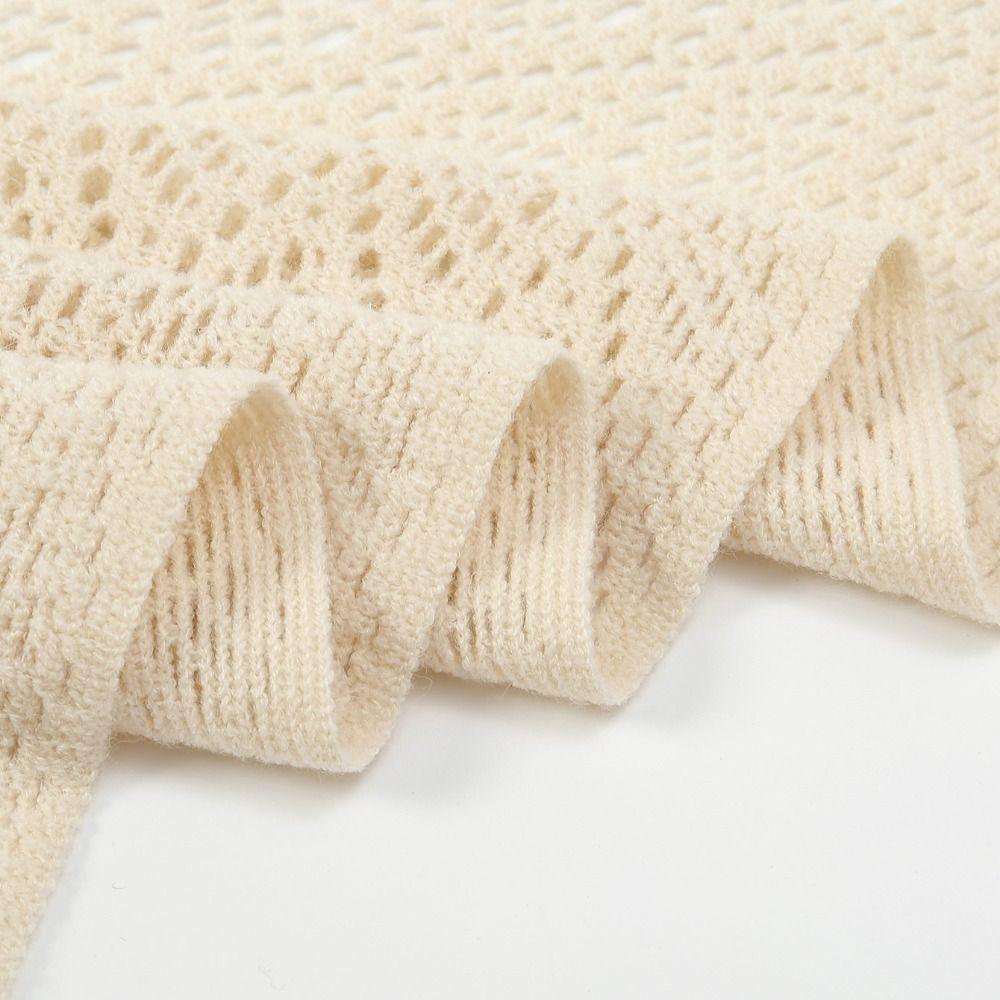 Cloak Knitted Triangle Scarf Cape Fart Curtain Simple Hollow Out Scarves Female
