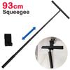 97cm Telescopic Shower Squeegee Stainless Steel Silicone Glass Door Clean Scraper with Hooks for Household Window Floor Cleaning