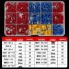 Cross-Border 280-Piece Cold-Pressed Insulated Steel Copper-Plated Terminal Block Set for Electrician Wiring Connections