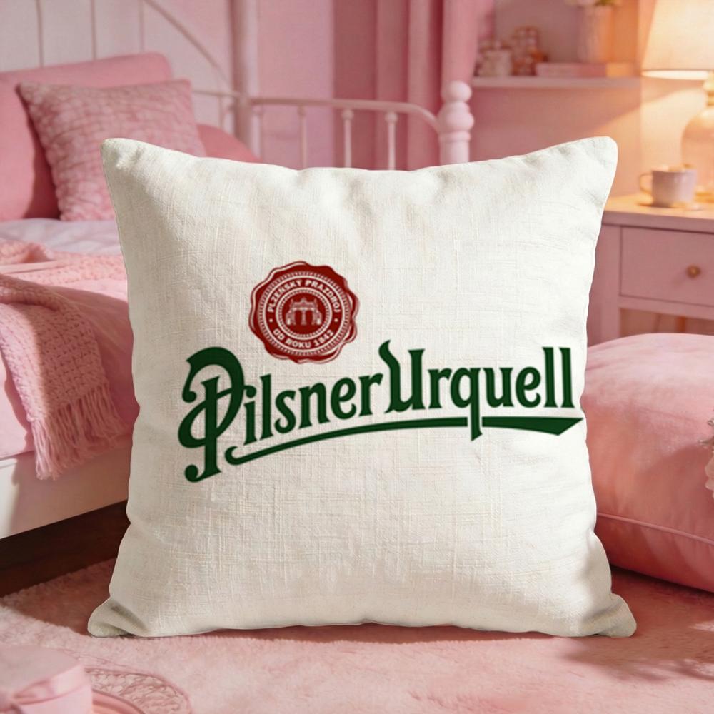 Beer PPilsner Urquells Cushion Cover Premium Comfort Reversible Pillow Cove Two in One Design for Any Room Car Interior