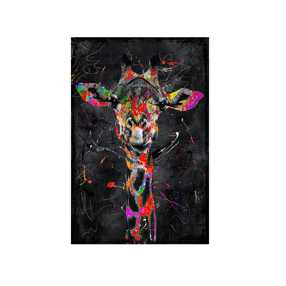 Абстрактное искусство льва на холсте, постеры и принты, граффити, животные, картины на стене, художественный декор, фотографии для гостиной, Cuadro