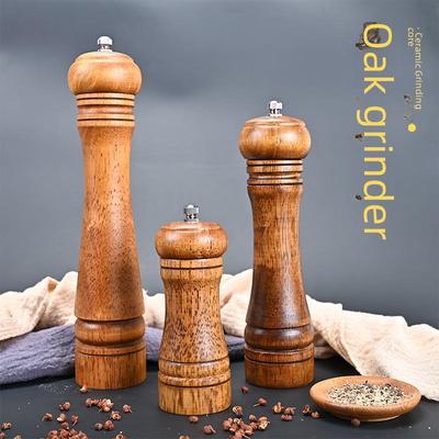 Старинная перечница из цельного дерева с керамическим сердечником