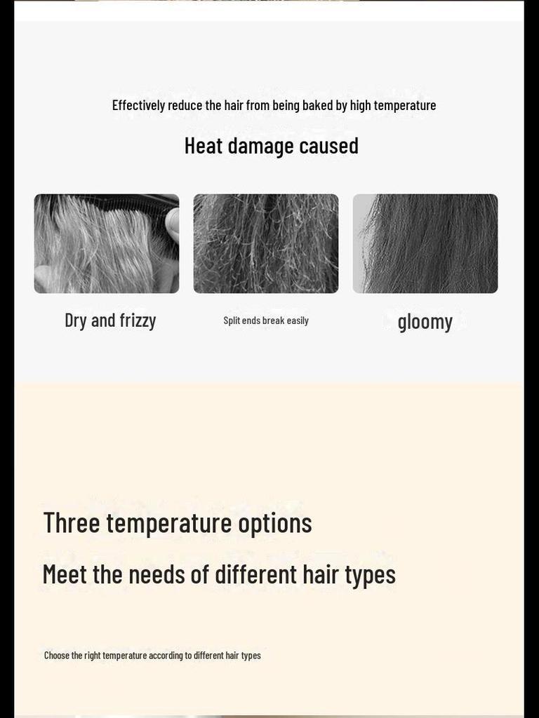 Беспроводной выпрямитель для волос Type-C с защитой от ожогов и отрицательными ионами 2024 года