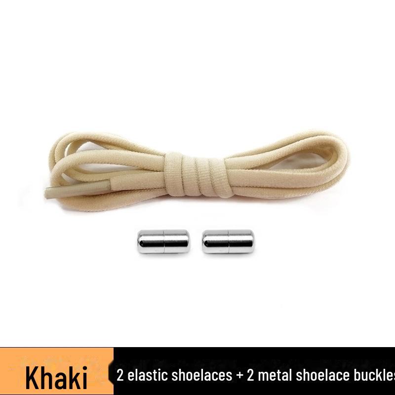 Новые ленивые шнурки с пряжкой из сплава металла для детей и взрослых - эластичные шнурки со свободным завязыванием