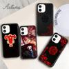 Чехол для телефона с логотипом «Черный клевер» в стиле аниме для iPhone 11 12 13 14 Pro Max mini X XR XS SE 2020 6S 7 8 Plus Samsung Galaxy S21 S22