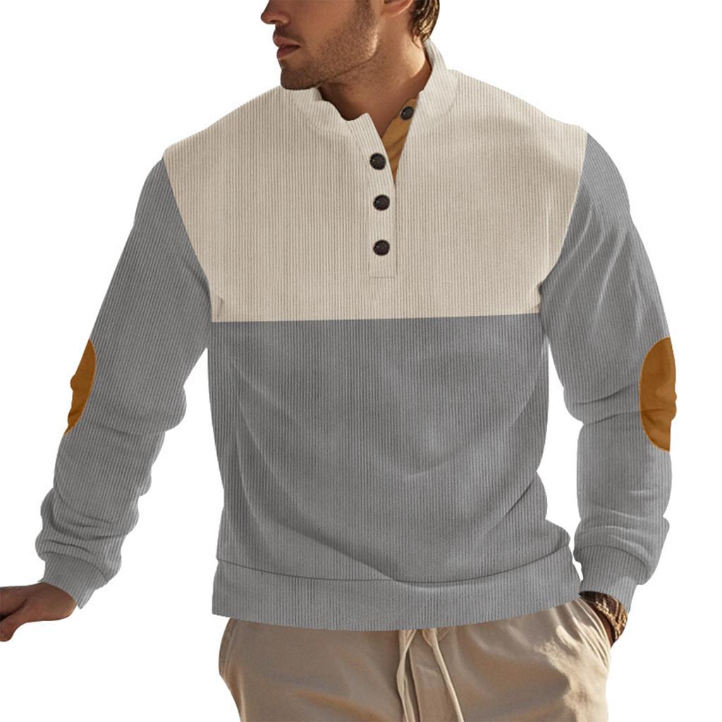 Men's Standing Collar Sweatshirt Is Outdoor Casual Sweaters Tops
