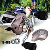 Baitcasting Reels Ultra Smooth 18+1 Bearings Carbon Fiber Drag Fishing Reel