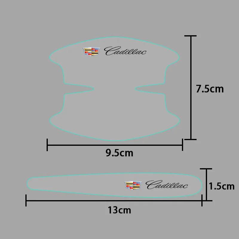 AABHW1 TPU Car Door Handle Protection Stickers for Cadillac Escalade CTS ATS SRX Deville BLS XT4 XT5 XT6 STS XTS SLR XLR CT4 CT5 CT6
