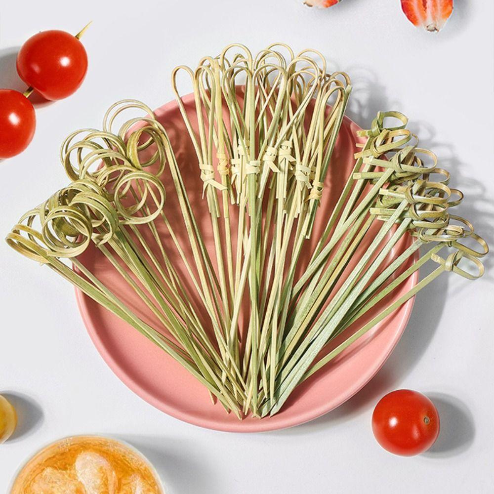 100Pcs/bag Skewer Sticks Picks Eco-friendly Bamboo Cocktail High Quality Toothpick