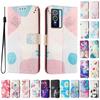 Color Puzzle Luxury Painted Leather Case Wallet Book Style Cover for Vivo Y20,Y35,Y51A,Y56,V27,Y78,V29,Y27,Y33S,Y19,V29E,Y17S,Y30,S19...