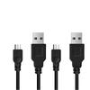 PS4 Controller Charging Cable Micro USB Charging Data Cable Fast Data Compatible with Xbox 4 Pro and Other Devices 1.8M & [2-Pack] Charging,