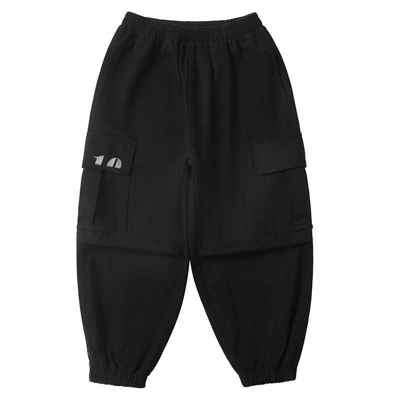 Брюки для мальчиков, повседневные рабочие брюки, весенне-осенняя детская мода для больших мальчиков, свободные брюки, модные брюки до щиколотки