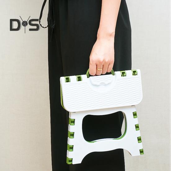 Пластиковый складной табурет с ручкой, портативный, легкий, прочный, для кемпинга, охоты, пикника, рыбалки, мини-складной стул-стремянка