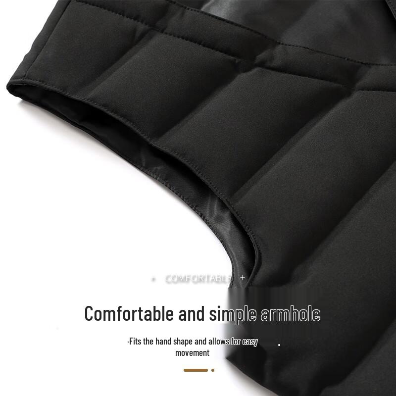 Мужской пуховый жилет с V-образным вырезом