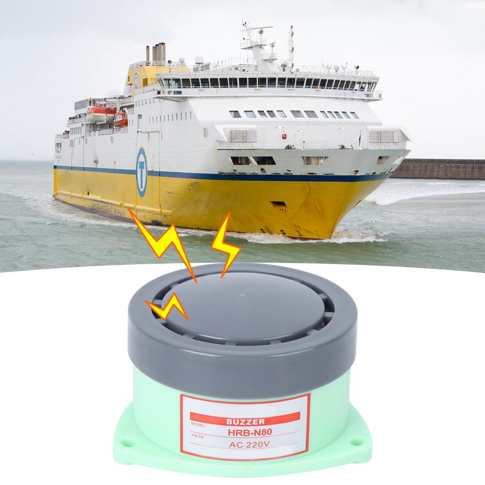 HRBN80 Buzzer Beeper Alarm Electromagnetic Active Continuous Industrial Use AC220V 50HZ 80db