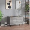 VidaXL Cabinet for Records Sonoma Grey 74.5x38x48 Cm Engineered Wood 831971