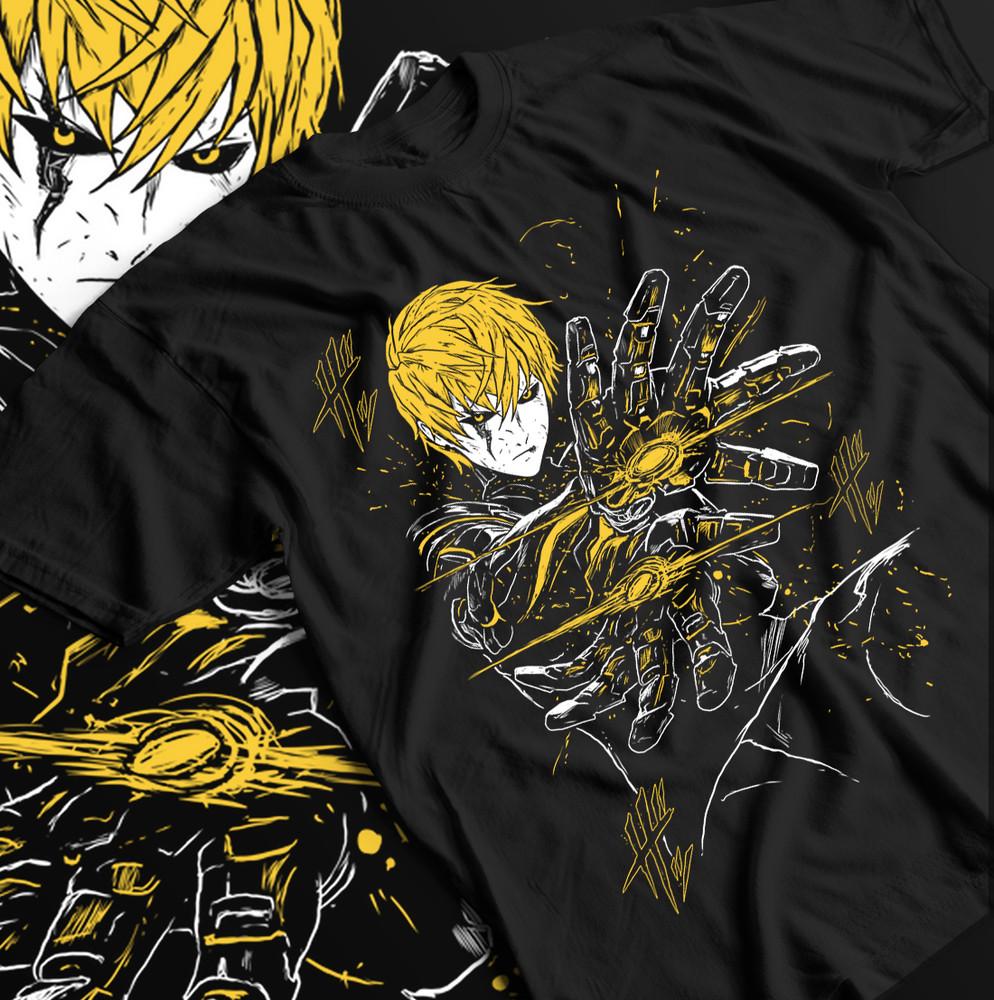 Genos T-Shirt Anime Manga Villain One Punch-Man Graphic Tee Gift Shirt All Size