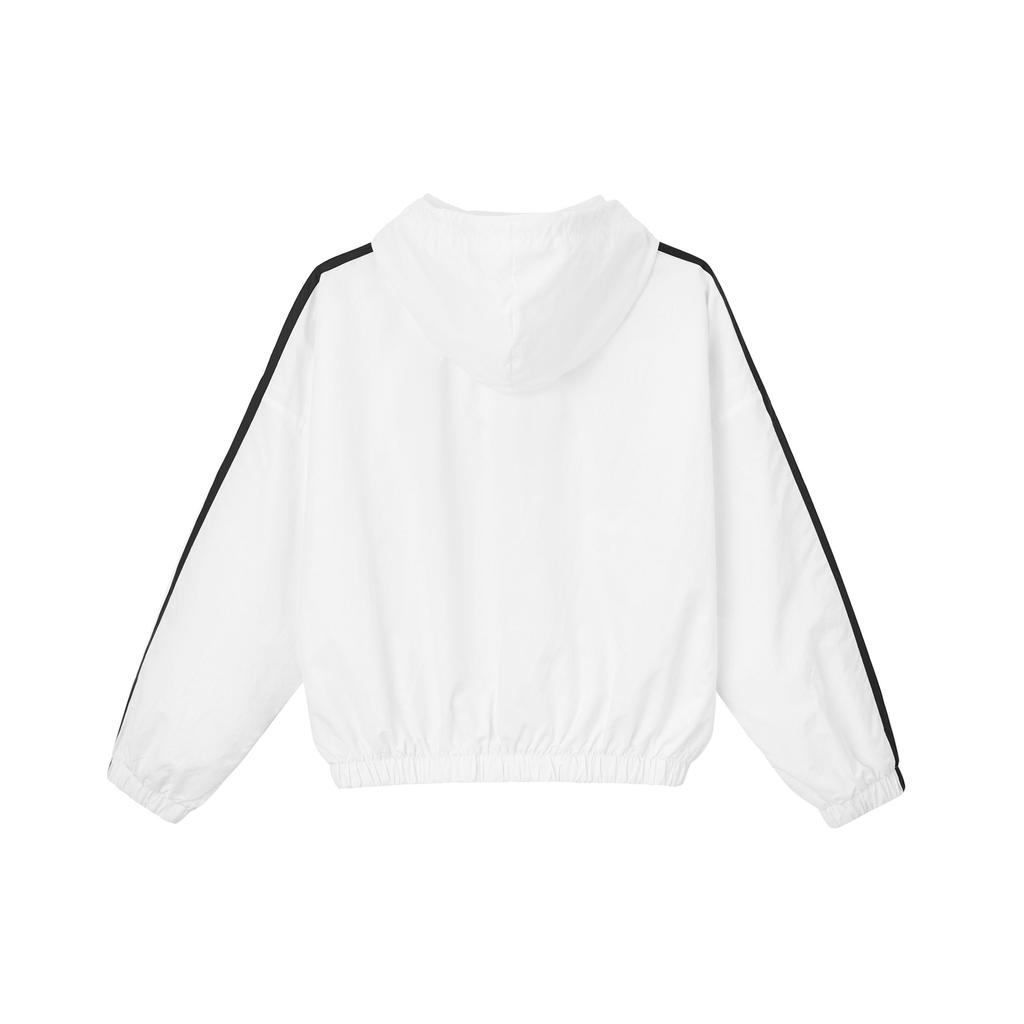 Adidas Легкая повседневная свободная куртка с капюшоном женские куртки белого цвета JZ2161