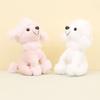 Soft Plush Poodle Teddy Dog Keychain Sweet Bag Decoration Small Dog Pendant