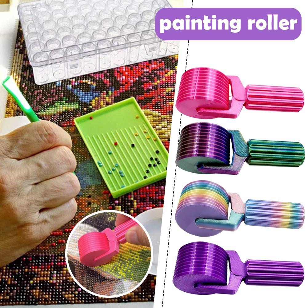Diamond painting roller, plastic pressure wheel, DIY pressure new tool, square diamond, circular diamond, enhanced color roller