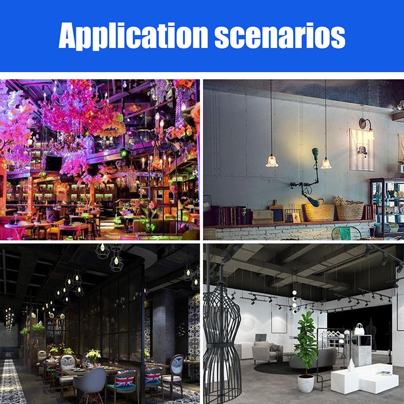 Патрон для подвесной лампы E27 с подвесным проводом 0,5/0,8/1/1,2/1,5/2 м, основание потолочной лампы для бытовой подвесной лампы, люстры