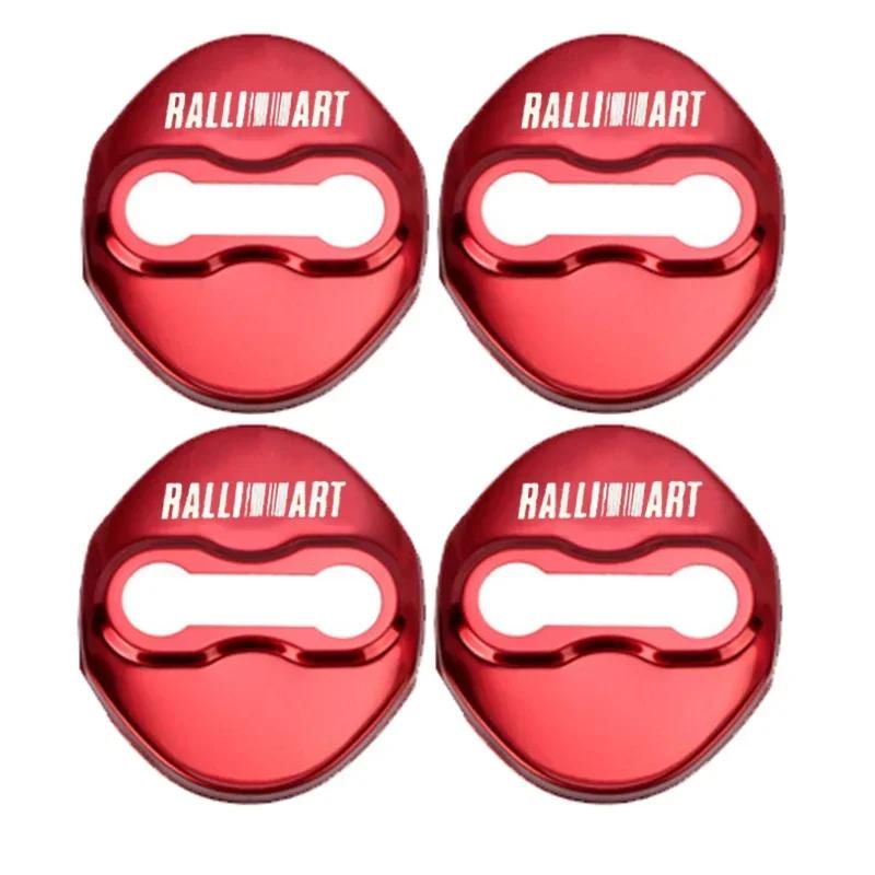 4pcs Car Door Lock Cover Protection Stickers Case for Mitsubishi Ralliart Pajero Sport Outlander ASX Lancer EX Eclipse Mirage