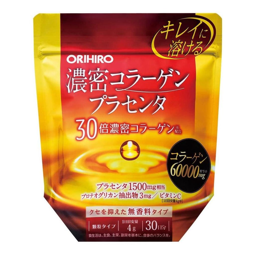 Orihiro Collagen and Placenta — японский премиальный комплекс красоты с пептидами морского коллагена и плацентарным экстрактом, 120 г