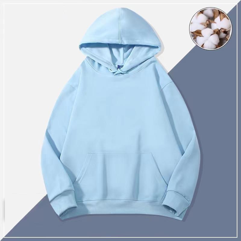 Zirunking Абсолютно новые унисекс уличные толстовки осень и весна с капюшоном пуловер двухсторонний хлопок с длинным рукавом верхняя одежда KEXINM