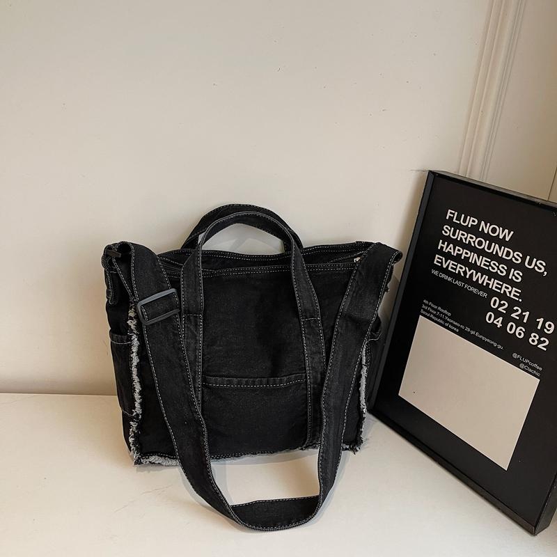 Винтажная джинсовая сумка женская сумка через плечо сумка для шоппинга сумка