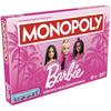 Monopoly: Barbie Edition Board Game, Ages 8+, 2-6 Players, Fun Family Game for Kids and Adults, Includes 6 Barbie-Themed Pink Zinc Tokens, Kids Gift
