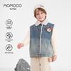 Зимний джинсовый жилет для мальчика MOMOCO