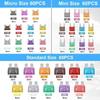 60/100/180Pcs Standard Automotive Fuses - 60 Mini Car Fuse +60 Standard Fuse Automotive +60 Micro Fuse With Box