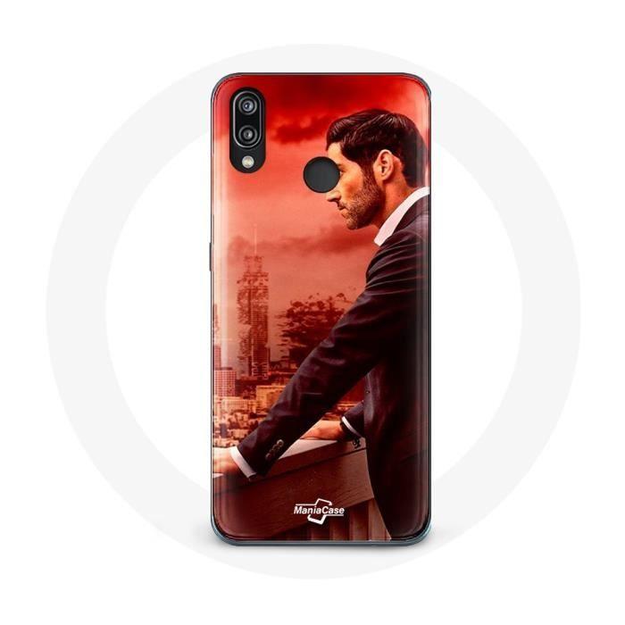 Чехол - Huawei - P20 Lite - Красный - Мягкий - Люцифер Морнингстар Сезон 5