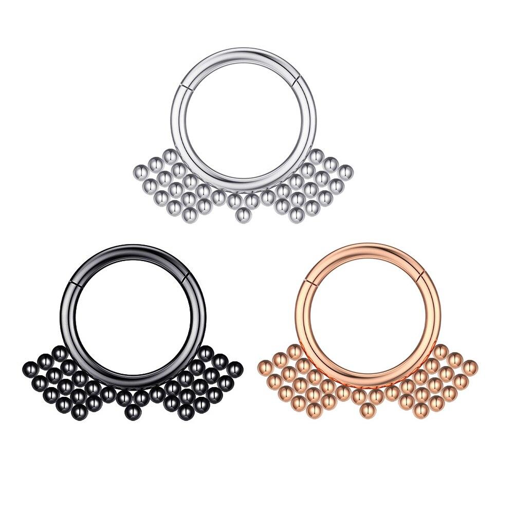 1 шт., кольца с мультикристаллами для перегородки носа, модные серьги в богемном стиле в индийском стиле, Нариз-кликер, спираль для носа, хрящ, серьги для пирсинга