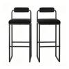 Coffee Stool, Modern Kitchen Stool, Bar Stool with Backrest (only with 2Pcs Stools)
