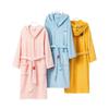 Комплект халатов с капюшоном для родителей и детей Sanli - полотенца из кораллового флиса для детей и взрослых