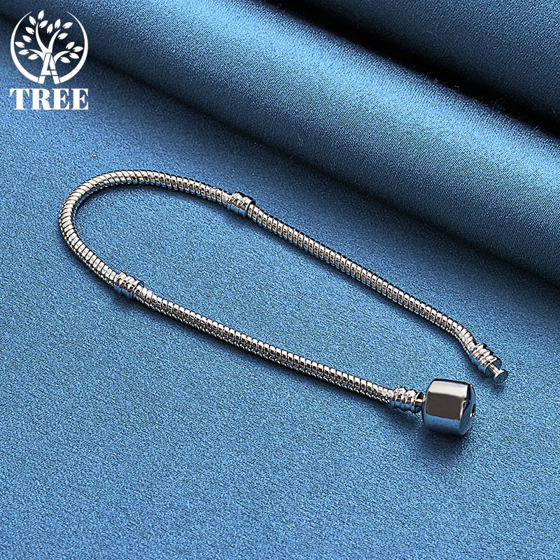 Ювелирные изделия-браслет-цепочка из стерлингового серебра 925 пробы со змеей