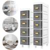 Restroom Storage Cabinet 4/5 Tier Waterproof Light Luxury Bathroom Organizer Shelves for Kitchen Bathroom Corner and Small Space