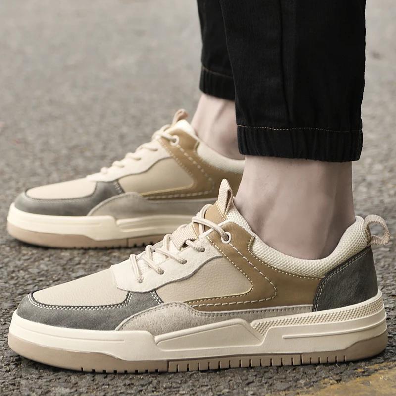 FashionMens Sneakers Walking Men Casual Shoes Fashion Brand Leather Sport Male Man Sneakers Shoes for Men Designer Platform Mens Shoes