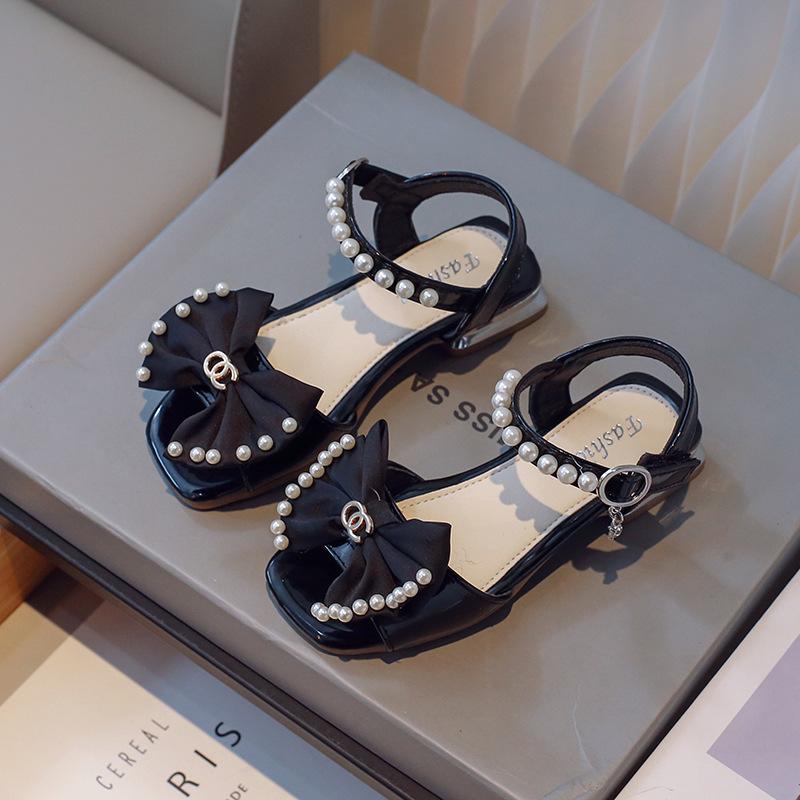 2024 Лето Новые Детские Туфли Повседневные Мягкие Подошвы Открытые Носки Сандалии Дизайнерские Платья Принцессы Туфли Детская Повседневная Обувь Zapatos