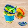 Children Beach Toys Summer Outdoor Baby Beach Digging Sand Toy Foldable Sand Bucket With Shovel Play Sand Water Game Toy for Kid