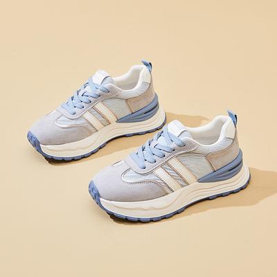 Новые женские кроссовки, модные спортивные одинарные кроссовки на толстой подошве