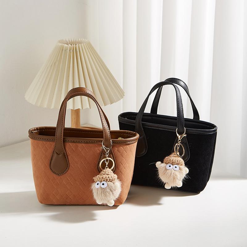 Handbag Simple Large Capacity Single Shoulder Crossbody Bag Fashion Senior Sense Diamond Check Women's Bag