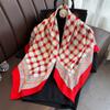 Square Scarf Headscarf Retro Imitation Wool Fashion Scarf Scarf Scarf Dual-purpose Shawl Scarf Spring and Summer Women