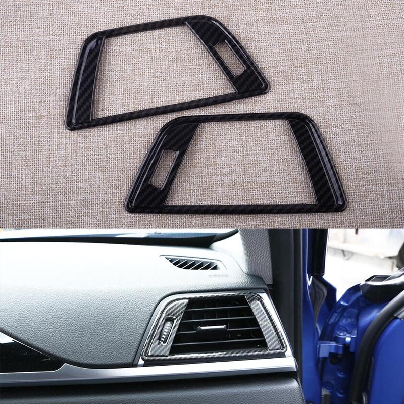 2x Carbon Fiber Style Side Air Vent Outlet Cover Trim fit for BMW 3 F30 F31 F34 F35 /4 F32 F33 F36