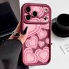 For iPhone 17 Pro Max Case Y2K Retro Gradient Love Hearts Pattern Shockproof Bumper Soft Silicone Cover For iPhone 16 15 14 13 Pro 12 11 16E Air