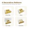 Wooden Carved Tissue Box Cover, European Style Decorative Napkin Holder, Creative Desktop Storage Box for Home Living Room Bedro
